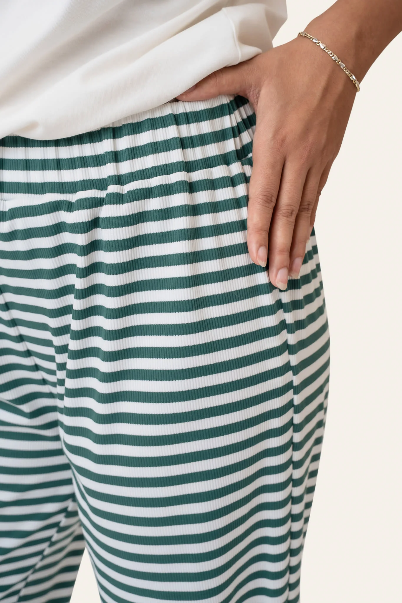 ZhannaIC Pants - Green Stripes - Image 3
