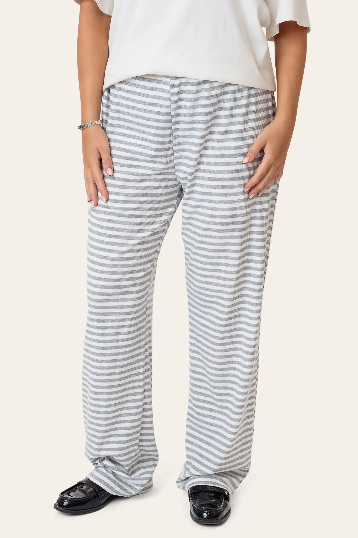 ZhannaIC Pants - Grey Stripes - Image 2