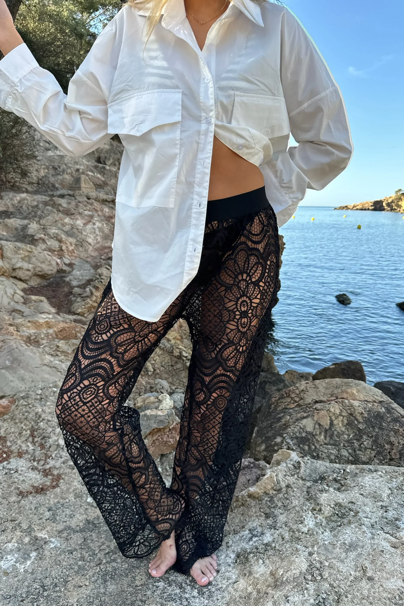 ZhannaIC Pants - Black Heavy Lace - Image 2